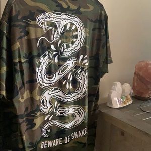 Lurking Class by Sketchy Tank Snake Camo Shirt